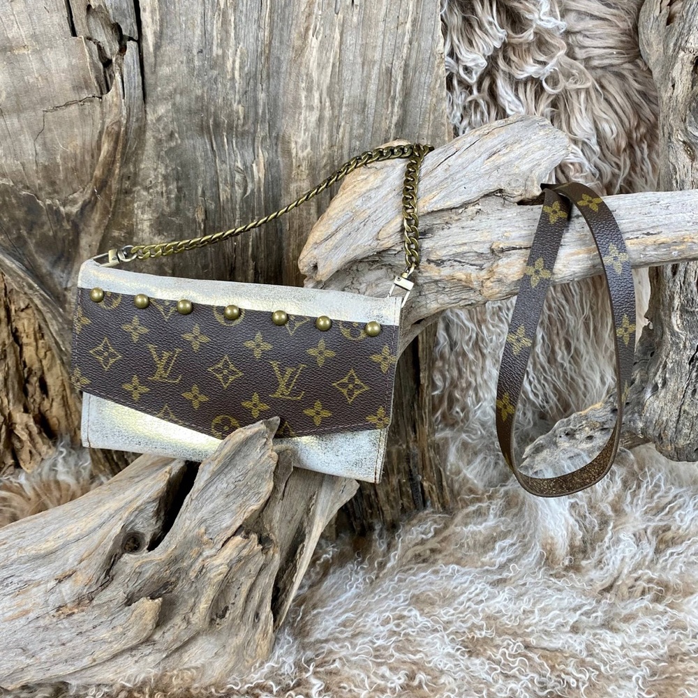Louis Vuitton up cycle clutch